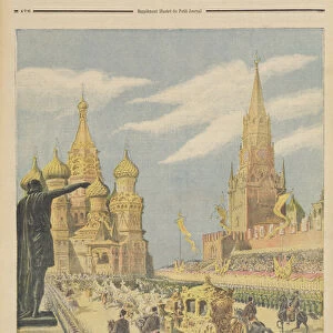 Celebration for the Coronation of Tsar Nicolas II (1894-1917) Arrival of the Cortege in Red Square