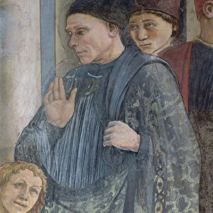 The Celebration of the Relics of St. Stephen (detail) 1452-66 (fresco