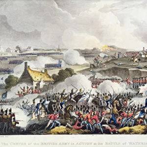 The Centre of the British army in Action in the battle of Waterloo, 18th June 1815