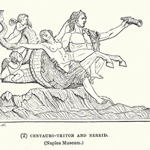 Centuaro-Triton and Nereid (engraving)