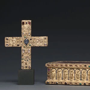Ceremonial Cross of Countess Gertrude, Lower Saxony, c. 1038, Reliquary Bag