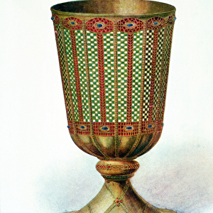 The Chalice of Chelles, illustration from the Dictionnaire d