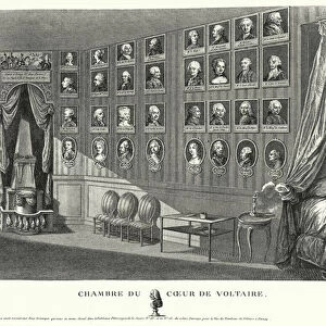 Chambre du Coeur de Voltaire (engraving)