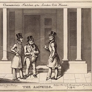 Characteristic sketches of the London club houses: Amphibs (engraving)