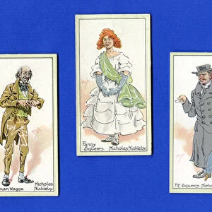 Characters from Nicholas Nickleby by Charles Dickens, 1923 (colour litho)