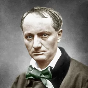 Charles Baudelaire, c. 1866 (hand-coloured photo)