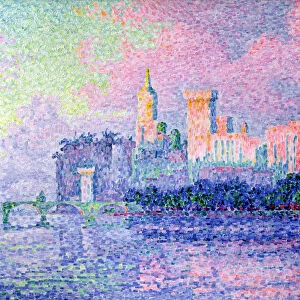 The Chateau des Papes, Avignon, 1900 (oil on canvas)