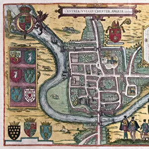Chester - Great Britain (engraving, 1572-1617)
