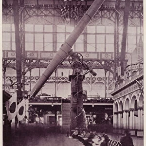Chicago Worlds Fair, 1893: The Great Yerkes Telescope (b / w photo)
