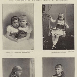 The Childhood of Princess Marie of Edinburgh (engraving)