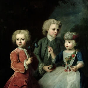 The Children of Councillor Barthold Heinrich Brockes (1680-1747) (oil on canvas)