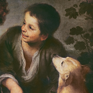Detail of Children Eating a Pie, 1670-75 (oil on canvas) (see 213978)