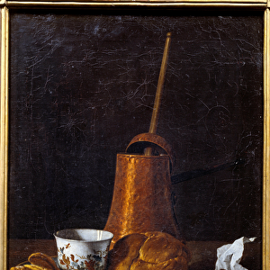 The chocolate. Painting by Luis Melendez (1716 - 1780), Spanish school, 18th century