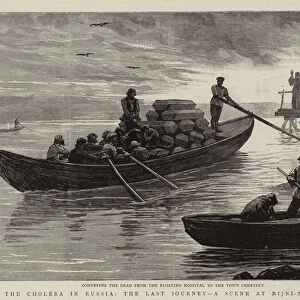The Cholera in Russia, the Last Journey, a Scene at Nijni-Novgorod (engraving)