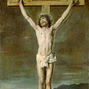 Christ alive on the cross at Calvary, 1631 (oil on canvas)