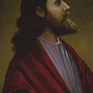Christ (colour litho)