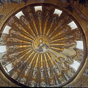 Christ pantocrator (or Christ in glory) and the Apostles (Mosaic, 1310-1320)