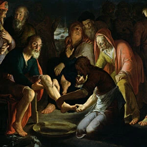 Christ Washing the Disciples Feet, 1623 (oil on panel)