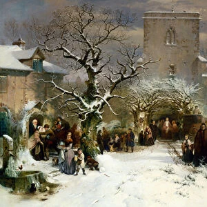 Christmas Day, 1857 (oil on canvas)