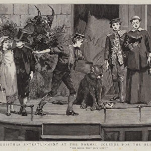 Christmas Entertainment at the Normal College for the Blind, Norwood (engraving)