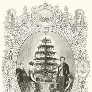 Christmas Tree at Windsor Castle (engraving)