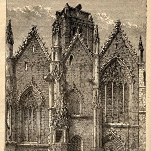 Church of Notre-Dame (Notre Dame) of Glass - Glass (Ille-et-Vilaine) - engraving in "