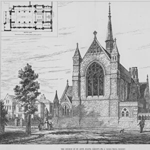 The Church of St Anne, Roath, Cardiff (engraving)