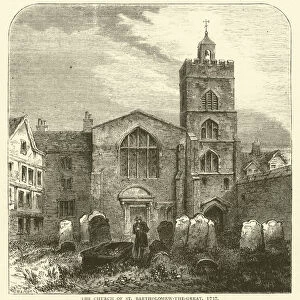The Church of St Bartholomew-the-Great, 1737 (engraving)