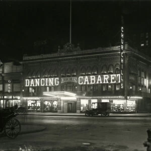 Churchills Cabaret, Broadway at 49th Street, 1917 (b / w photo)