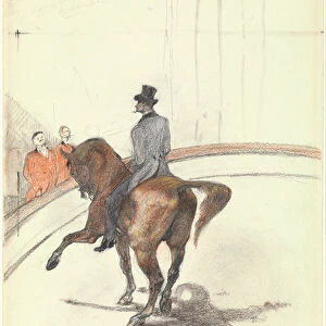At the Circus: The Spanish Walk, 1899 (graphite, coloured pastel and charcoal