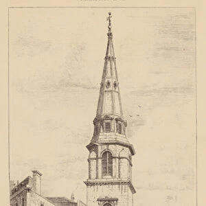 City Churches by Wren, now destroyed (engraving)