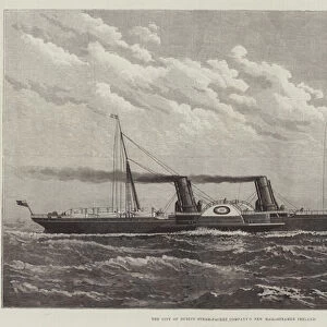 The City of Dublin Steam-Packet Companys New Mail-Steamer Ireland (engraving)