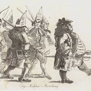 City Militia Marching (engraving)