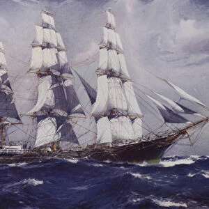 Clipper ship James Baines (colour litho)