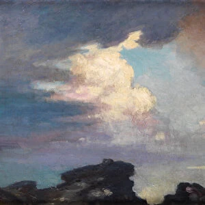 Clouds Over the Hill (oil on canvas)