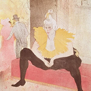 The Clowness Cha-U-Kao Seated, 1896 (colour litho)