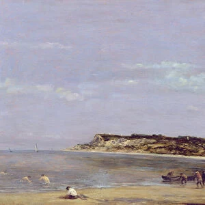 The Coast at La Heve, 1856 (oil on panel)