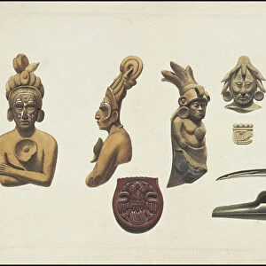 A collection of Waldeck's original artwork of Mesoamerica, Box 10 of 22, 1831 (print)