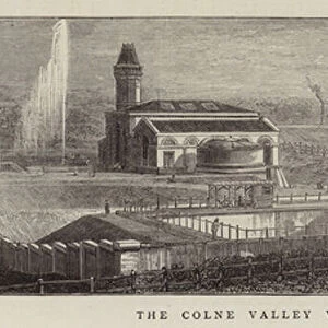 The Colne Valley Waterworks, near Bushey, Herts (engraving)