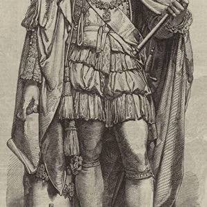 Colossal Bronze Statue of the late Prince Consort, by W Theed, to be erected at Sydney, New South Wales (engraving)