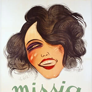 Columbia Records poster advertising the French chanteuse, Missia, c. 1935 (colour litho)