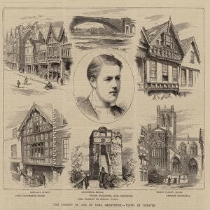 The Coming of Age of Earl Grosvenor, Views in Chester (engraving)