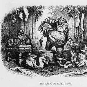The Coming of Santa Claus, 1872 (litho)