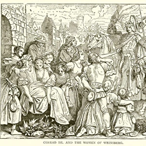 Conrad III and the Women of Weinsberg (engraving)