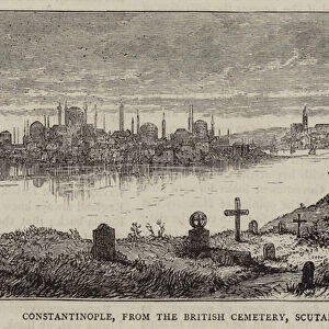 Constantinople, from the British Cemetery, Scutari (engraving)