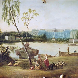Construction of the terraces at Schloss Sanssouci, 1747 (oil on canvas)