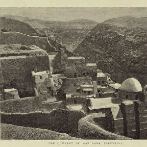 The Convent of Mar Saba, Palestine (engraving)