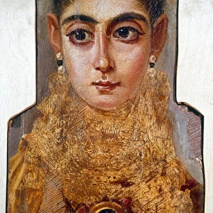 Coptic art: young woman called "The Europeenne"