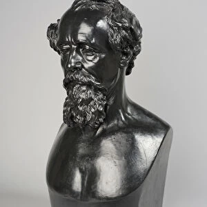 Copy of a bust of Charles Dickens, 1871 (plaster)