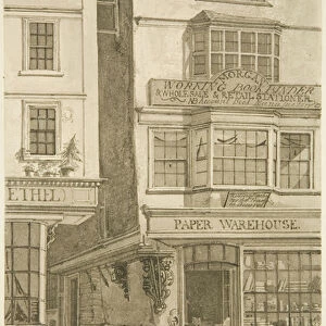 Corner of High Street and Mary-le-Port Street (pencil & w / c on paper)